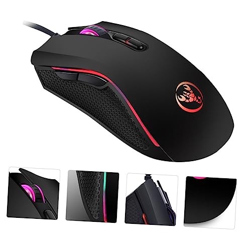 Ratón gaming RGB SHINEOFI con cable ratón luminoso dpi ajustable 7