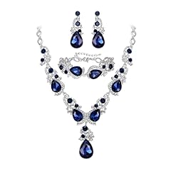 Sapphire Color Silver-Tone
