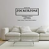 Sunnywall Wandtattoos Türaufkleber Zockerzone Für alle PC - Wii - Ps3 - XBOX360 und Co. Gamer Größe: Größe 2 (Nr. 211)