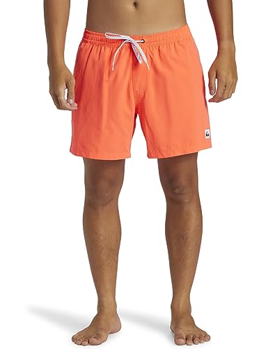 Quiksilver Everyday Solid 15', Bañador para Hombre, Hot Coral, XL