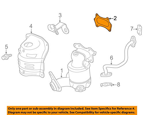 Warranty Extension: 2012-2013 Honda Insight Oil Consumption Exceeds Customer Expectations - 2012-2013 Honda Insight 17 Genuine Honda 18115-RB0-004 Converter (Nippon Leakless) Gasket