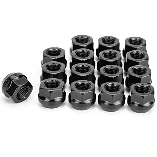 Image of KSP 3 /8 inch-24 Open Lug Nuts for ATV UTV Studs, 17mm Hex Small Open Ended Bulge Nuts fit Polaris RZR Sportsman Xplorer, 16pcs Skinny Aftermarket Wheel Lug Nuts Replacement for Factory Nuts
