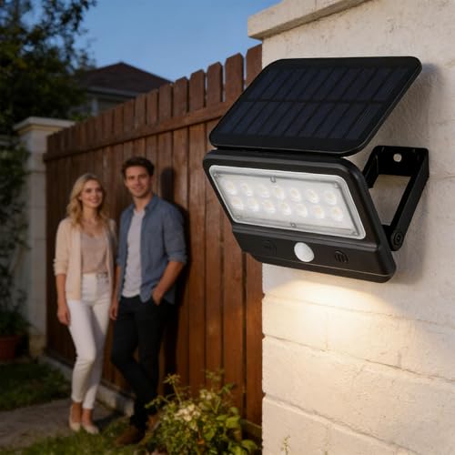 Luz solar exterior impermeable con sensor de movimiento para pasarela y césped 3