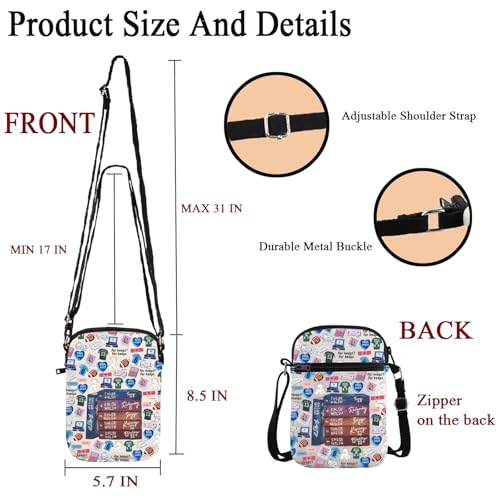 POFULL Book Lover Gift Booklish Merch Romance Book Inspired Crossbody Bag2