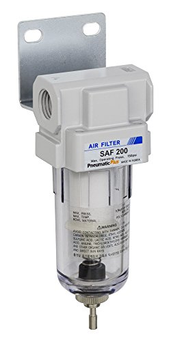Pneumaticplus SAF200-N02B Miniature Compressed Air Particulate Filter 1/4 Inch Npt cover