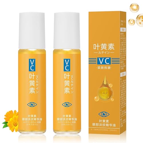 Rullo per gli Occhi di Luteina, VC Lutein Eye Essence Oil, Olio Essenziale per Occhi Alla Luteina, Eye Serum per Occhiaie, Schiarisce le Linee Sottili, Migliora l'opacità, Solleva e Rassoda