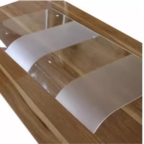 Auvent de porte en polycarbonate transparent 40x120 cm pour porche