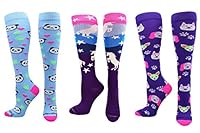 Algopix Similar Product 13 - Neon Unicorn Animal Lovers Socks Gift