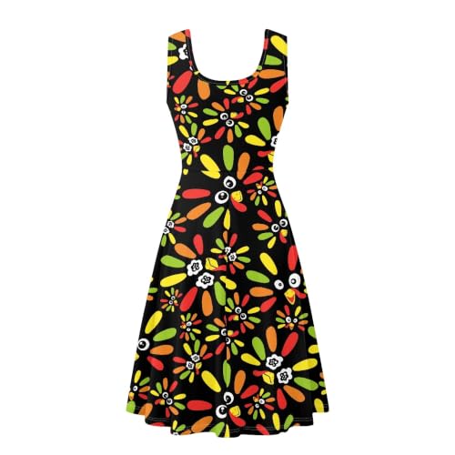 Image of TOADDITDO Womens Summer Sleeveless Tank Dress with 2 Side Pockets XS-4XL Plus Size