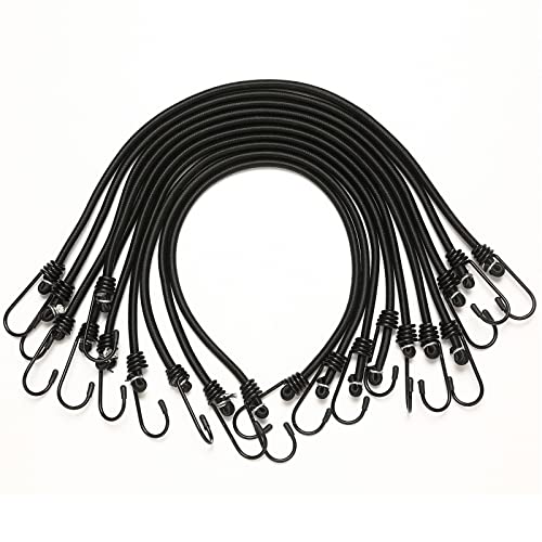 Consejos y comparativas para Comprar Lona camión los preferidos por los clientes. 28 Cuerda elástica resistente con ganchos, correas elásticas de 1/4 x 24 pulgadas para exteriores, paquetes múltiples de amarres de goma para bicicleta, camión, lona, barco,...