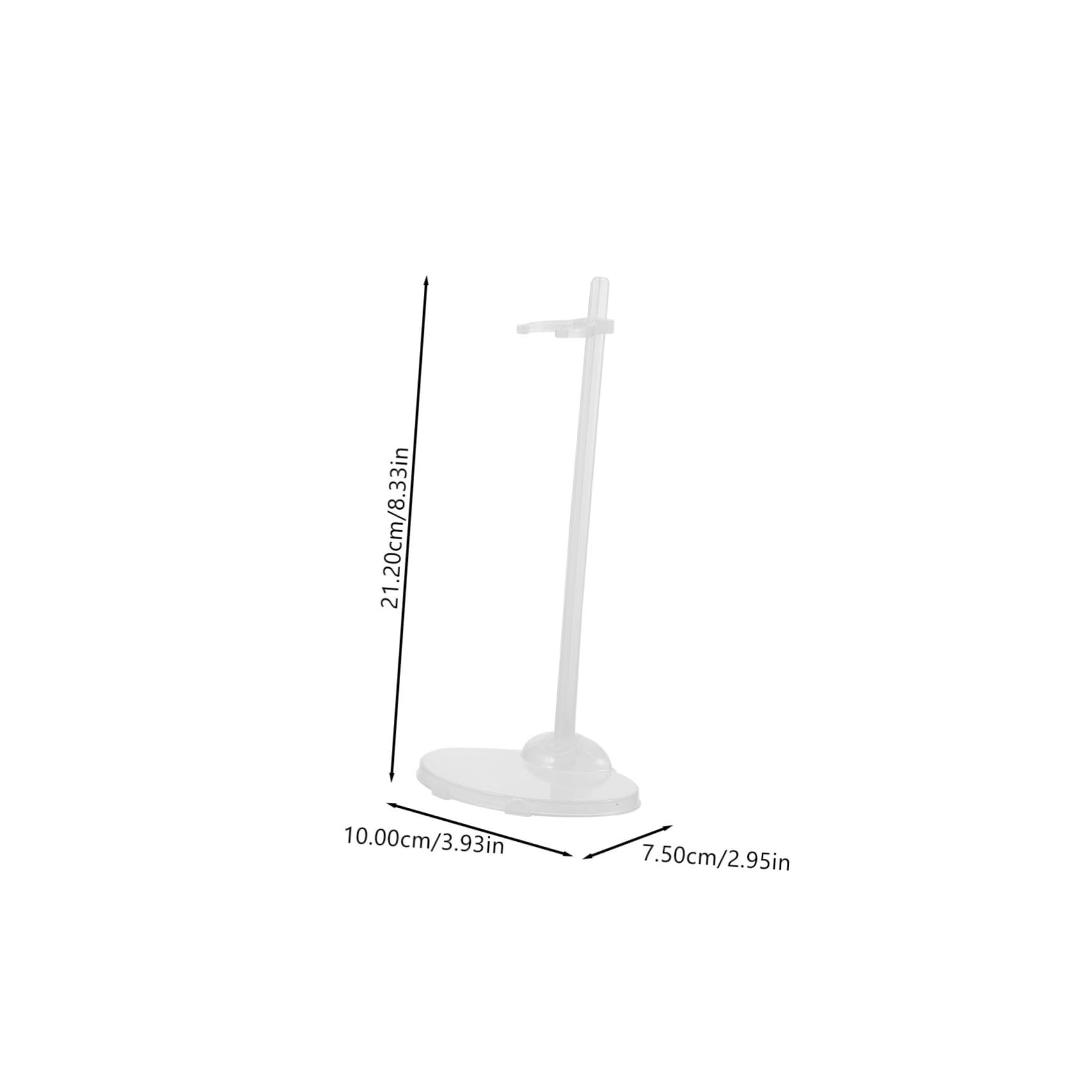 Abaodam Doll Rack Stand 15pcs Plastic Doll Holders Wide Base Sturdy and Safe for Boys and Girls