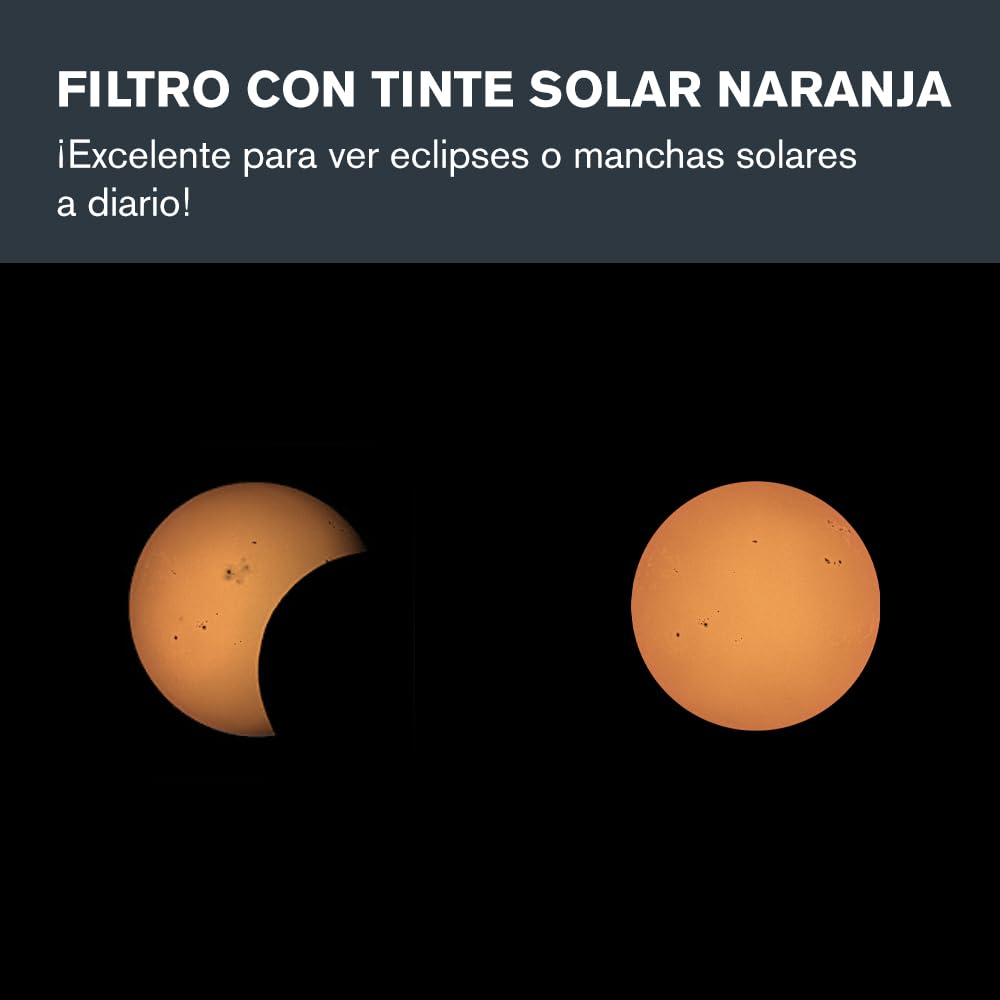 Celestron 94244 EclipSmart Solar Eclipse Telescope Filter – ISO 12312-2 Compliant, Secure Fit with Solar Safe Film, Works with 8” Schmidt-Cassegrain/EdgeHD Telescopes, Black