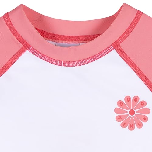 Gerber Unisex Baby Toddler Rashguard Swim Shirt, Pink, 0-3 Months - image 3