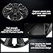 TULALUX Wheel Skins Compatible with Chey Silverado 1500; Tahoe; Suburban 2019-2024; 20 inch Premium Wheel Covers; Set of 4 Packs (Black)