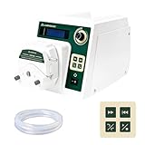 LABHOUSE PCP-825Pro Digital Peristaltic Pump Direct Flow Control - 0.008-825mL/min High Precision Metering Pump, 0.1-200 RPM, Smart Timer, 3 Roller & 7 Silicone Tubes for Laboratory Industrial