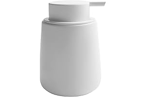 Premium White Ceramic Soap Dispenser with Convenient Pump