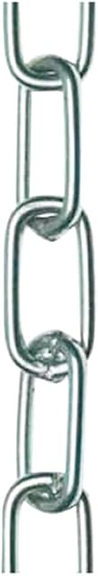 Merriway BH05716 Medium Link Chain, 3 x 21 mm, 2 m Length-Zinc Plated