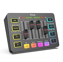 [Dynamic Visual Spectacle] Gaming mixer audio, a versatile device elevates your audio experience to new heights. Immerse yourself in a vibrant visual spectacle with RGB lighting, adding a dynamic touch to your gaming setup. Due to its RGB lighting, e...