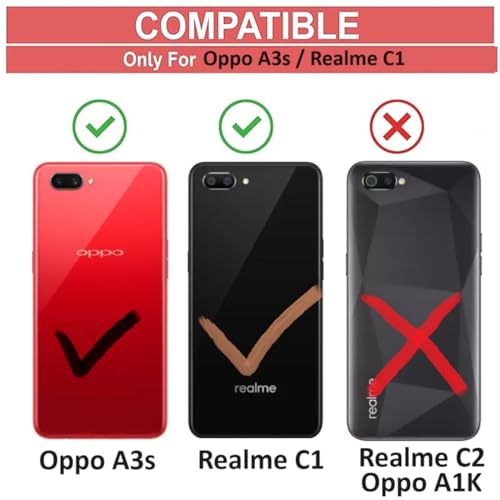 Image of COVERBLACK Rubber Silicone Back Cover for Oppo A3s - Transparent