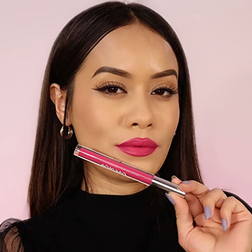 Image of FLiCKA Tomato Liquid Lipstick| Transfer Proof, Smudge Proof, Non-Sticky, Creamy Lightweight Lipstick For Women, Shade 8, 2ml