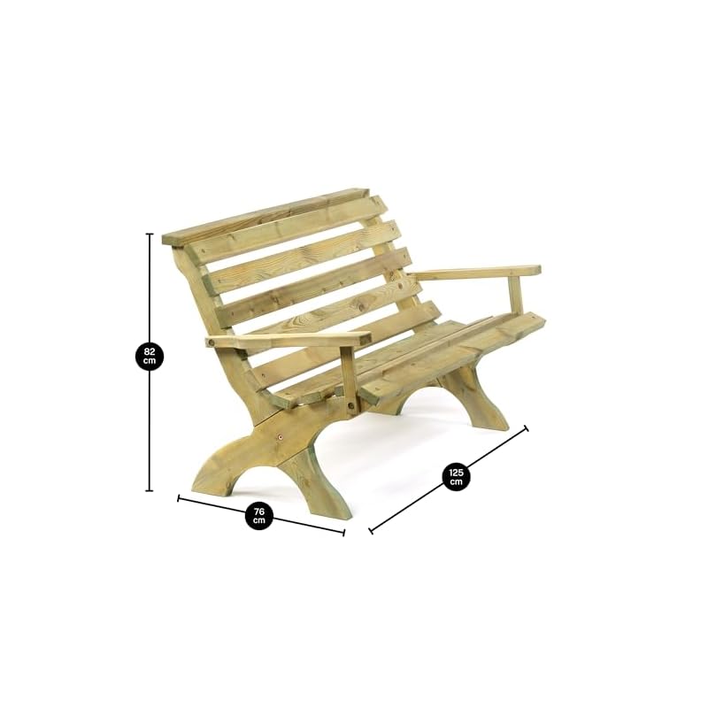 BrackenStyle Lilly Garden Bench - Image 4