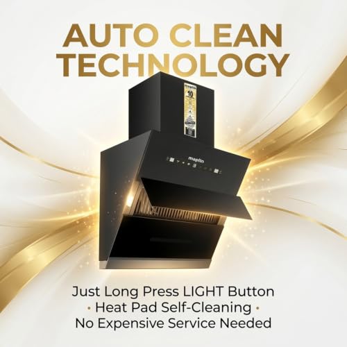 Image of Filterless Kitchen Chimney Model Slant60 in 60 cm with Auto Clean