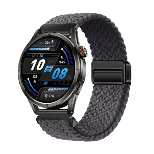 編組ソロループ弾性ストラップ対応 KOSPET MAGIC R10 用交換バンドクイックリース時計ナイロンストラップ替えベルト磁気バックル換えベルトマグネットコンパチブルシャオミ KOSPET MAGIC R10 伸縮性交換レディース メンズ (17)