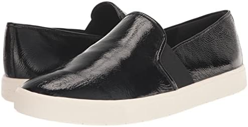 Vince Womens Blair Slip On Sneaker Black Crinkle Patent Leather 8 M | Image 6