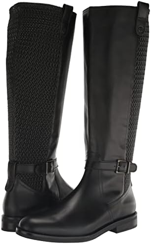 Cole Haan Women's CLIVE Stretch Knee Boot, Black Leather, 5.5 | Image 6