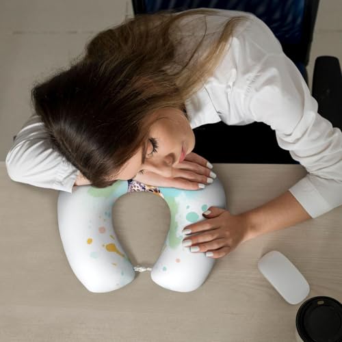 Almohada de espuma viscoelástica cómoda para cuello viaje miniatura 6
