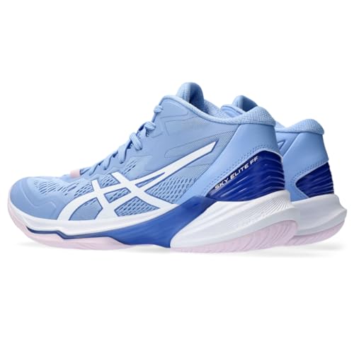 ASICS ASICS Women's Sky Elite FlyteFoam Mid Top 2 Volleyball Shoes, 6, Light Sapphire/White