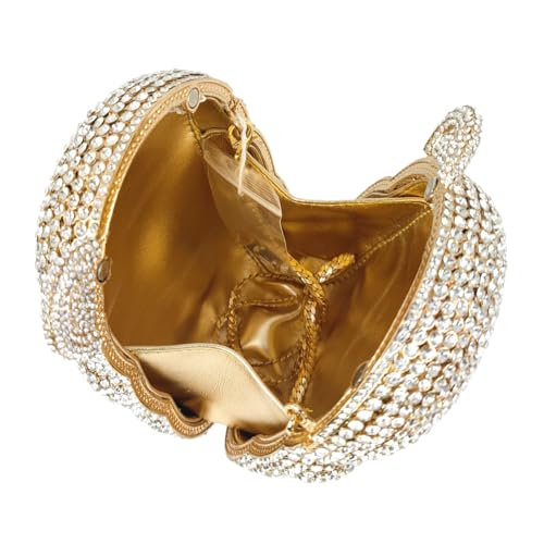 Image of Boutique De FGG Bear Evening Bags and clutches for Women Formal Crystal Clutch Purse Party Animal Rhinestone Handbags,Mini
