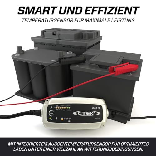 CTEK MXS 10 Batterieladegerät 12V für große Fahrzeugbatterien – Ansicht 4