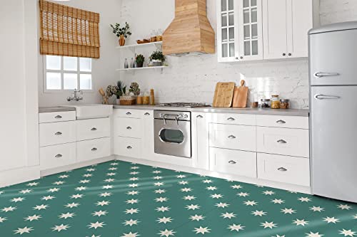 Baldosas autoadhesivas PVC para cubrir suelo viejo Decormat estrella de ocho puntos 3
