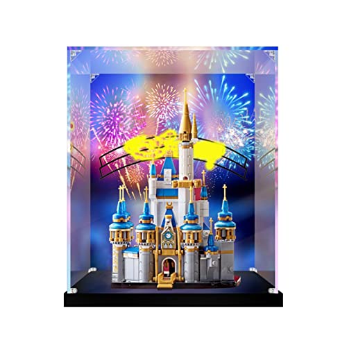 GXQRHQ Vitrina de acrílico para Lego 40478 Mini Disney Castle 50th Year Anniversary Cover