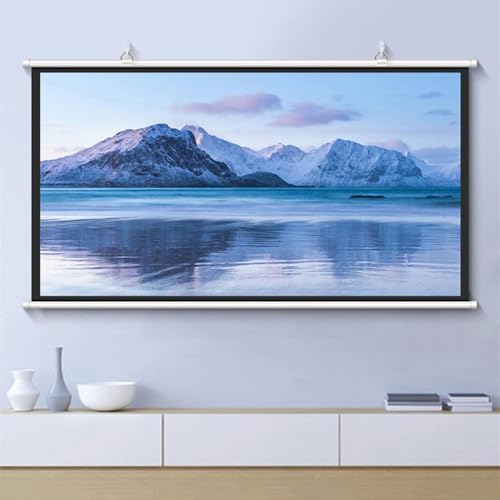 Pantalla manual para proyector 72 pulg. 16:9 miniatura 3