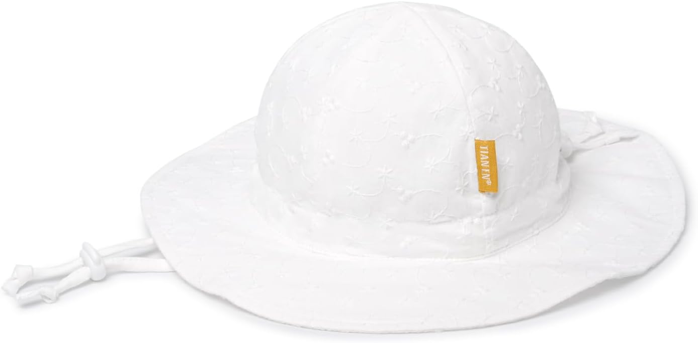Baby Girl Sun Hat with UPF 50+ Outdoor Adjustable Toddler Beach Hat with Wide Brim Bucket Hats for Kids - Image 2