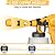 Samvinor Paint Sprayer, Handheld Electric Paint Gun, High Power HVLP Spray Gun with 3 Patterns, Easy to Clean, for House Painting Furniture Cabinets Fence Wall