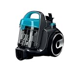 Bosch Electroménager Série 2, BGS05X240, aspirateur traîneau sans Sac Compact et léger, Rayon d'action de 9 m, pour Tous Les Types de sols, avec Accessoire spécial Poils, Turquoise
