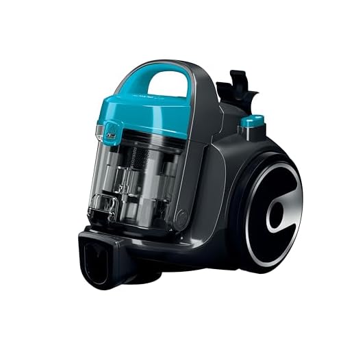 Bosch Electroménager Série 2, BGS05X240, aspirateur traîneau sans Sac Compact et léger, Rayon d'action de 9 m, pour Tous Les Types de sols, avec Accessoire spécial Poils, Turquoise