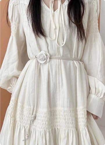 Womens Faux Leather Skinny Belts for Dresses Jeans Pants Thin Dress Waist Belt-2Pcs3