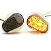 1 Pair Universal Motorcycle LED Flush Mount Turn Signal Light Indicator for Yamaha KLX250 YZ125 KX85 XG250 YZF-R1 YZF-R3 YZF-R6 YZF-R25 SR400 Sport Street Racing Bike (Smoke)