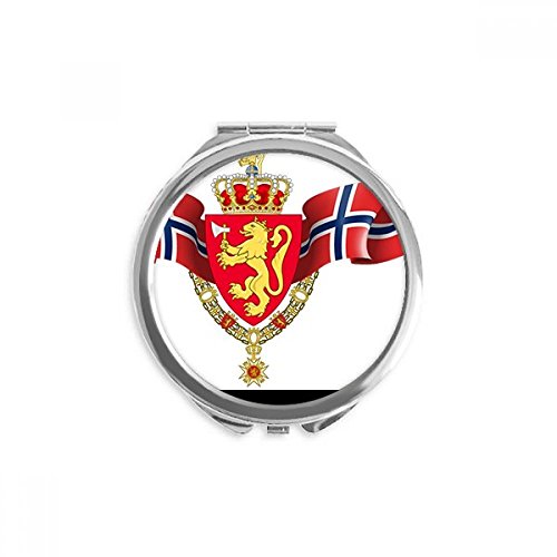 Miroir rond Norvège de poche maquillage portable 2,6" x 2,4"