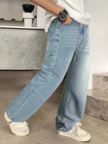 Image of Lymio Junior's Boys Jeans Pant | Kids Jeans for Boys | Denim Baggy Pants | Loose Fit Casual Trousers for Children (LK-52-53)