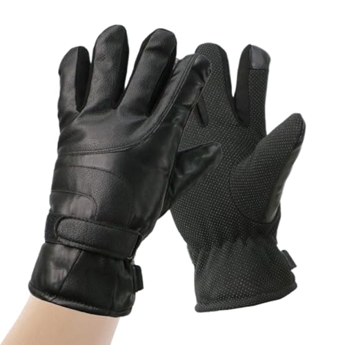 Generico Guantes calefactores, manoplas antideslizantes para pantalla táctil – Guantes eléctricos de nieve con carga USB antideslizantes y pantalla táctil – Para Esquí frío Camping Motocicleta