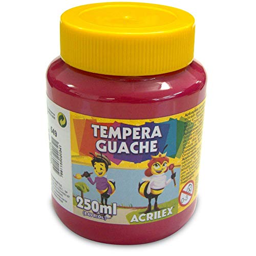 Tempera Guache, Acrilex 020250549, Magenta, 250 ml