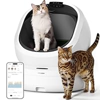 PETLIBRO Luma Automatic Cat Litter Box AI Waste Analysis, Open-Top Litter Robot Self Cleaning Litter Box, in-App Usage Tracking Multi-Cat Recognition, Triple Safety Protection Odor Control LitterBox
