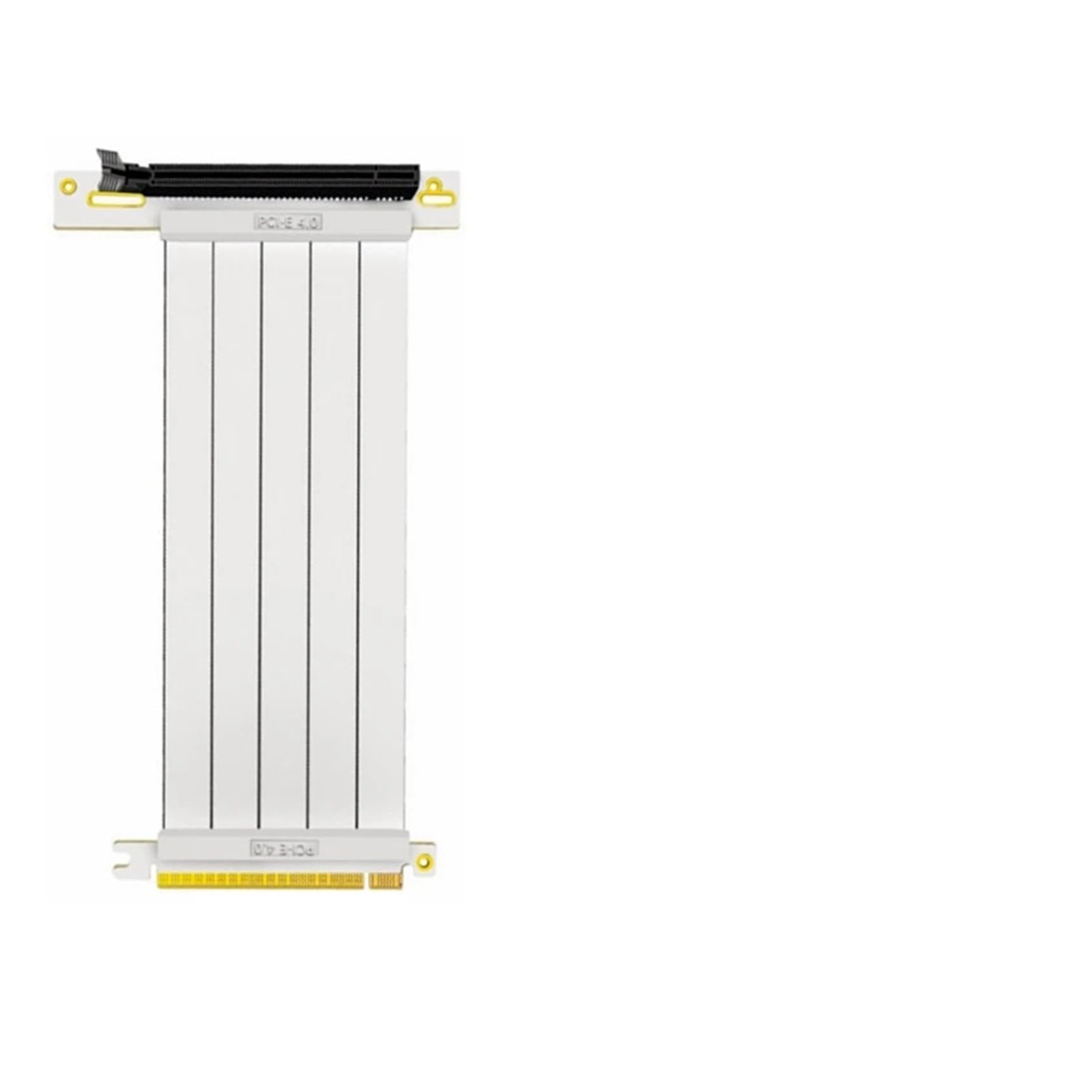 Biały kabel PCIe 4.0 Riser Pionowy zestaw kart graficznych do montażu pionowego PCI Express X16 GEN4 karta przedłużająca do GTX RTX Series GPU (10 cm)