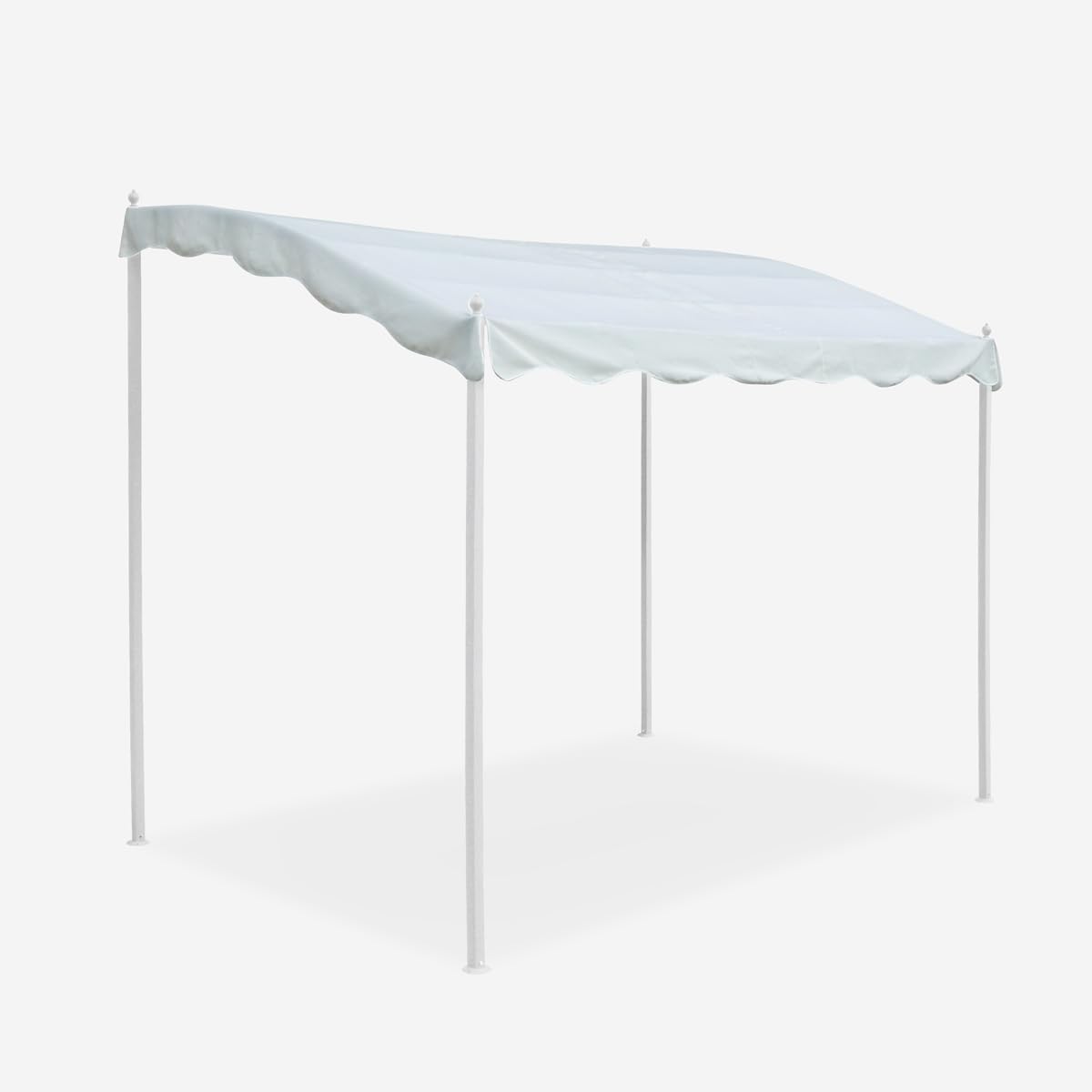 Produce Shop Gazebo 3x2 Metri Giardino Acciaio Ingresso Bar Hotel Pergola UV - Bianco