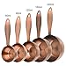 Smithcraft Measuring Cups and Spoons Set, 12 Pieces Stainless Steel Measuring Cup Set, Metal Copper Measuring Cups Spoons, Dry & Liquid Kitchen Measure Cup Spoon & Leveler & Measure Equivalents